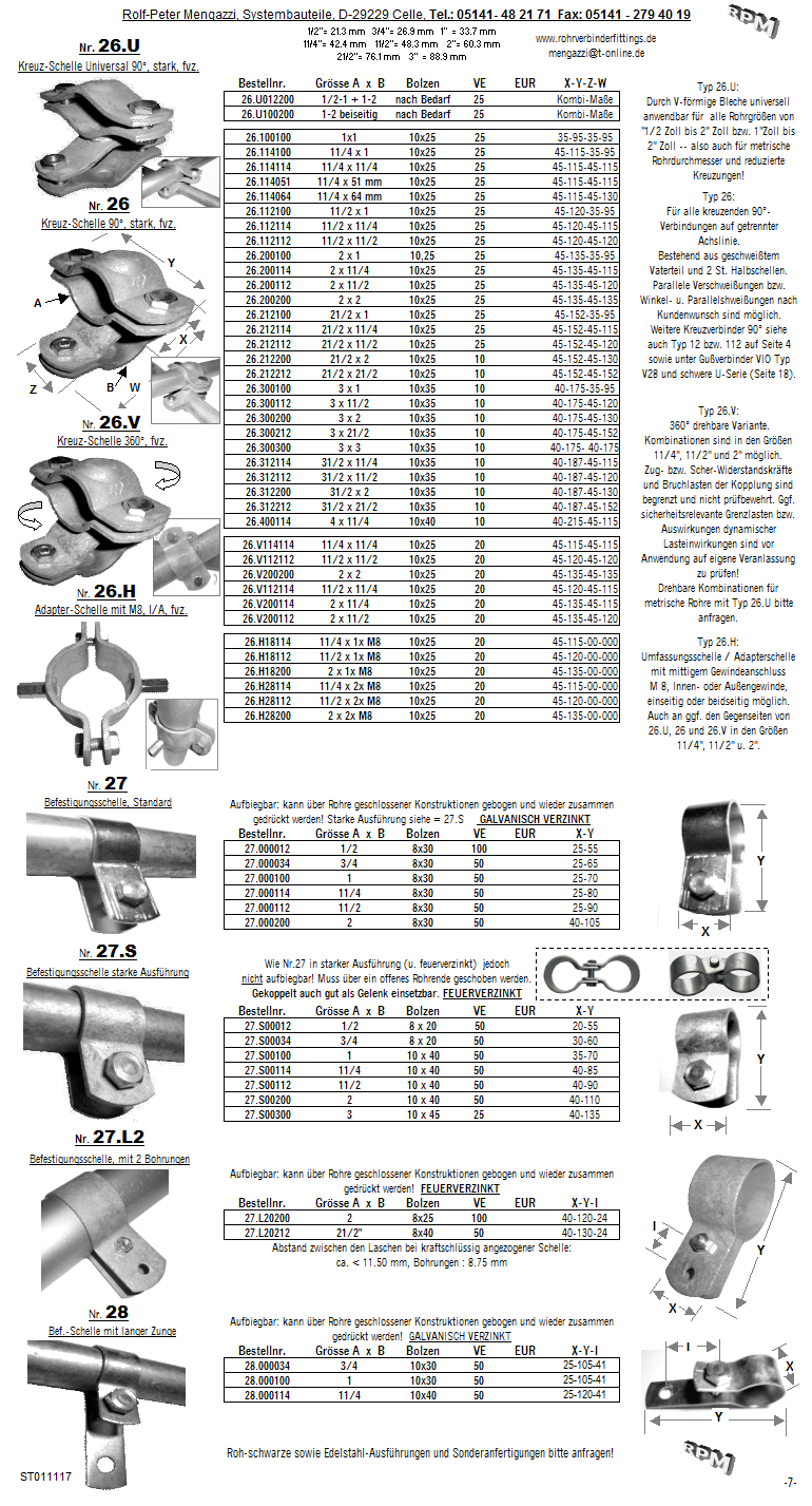 RPM_rohrverbinder_rohrschellen_07_Kreuzverbinder_Befestigungsschelle_Omegaschelle_Drehkupplung_Adapterschelle_Bajonettverschluss_Kreuzschellen_Gerüstkupplung_ in 1/2Zoll 3/4Zoll 1Zoll 11/4Zoll 11/2Zoll 2Zoll 21/2Zoll 21,30 26,90 33,70 42,40 48,30 60,30 mm