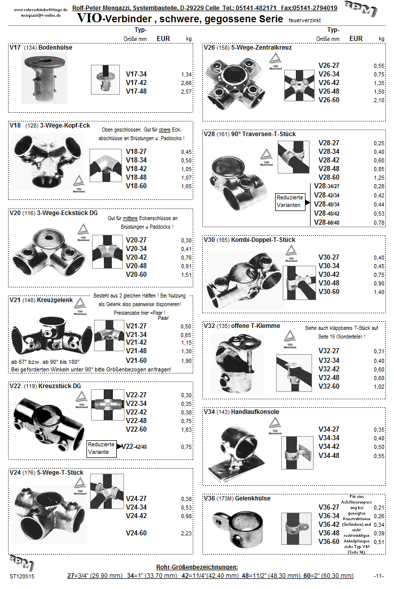  S. 11  RPM Interclamp Temperguss Guß Guss Rohrverbinder Rohrschellen Tempergussverbinder Interclamps Temperguß verzinkt Rohrverbinder aus Guß Rohrschellen aus Guss Kreuzschellen Eckschellen Winkelschellen Eckverbinder Winkelverbinder Geländerverbinder Geländerfittings Geländer-T-Stücke T-Schellen T-Verbinder T-Kupplungen T-Stück Rohrfittinge gegossen Gußverbinder Gußschellen Gußfittings Rohrfittings Rohrformstücke Rohrhalter Geländerklemmen Rohrfuß Rohrflansch Rohradapter Halbschellen